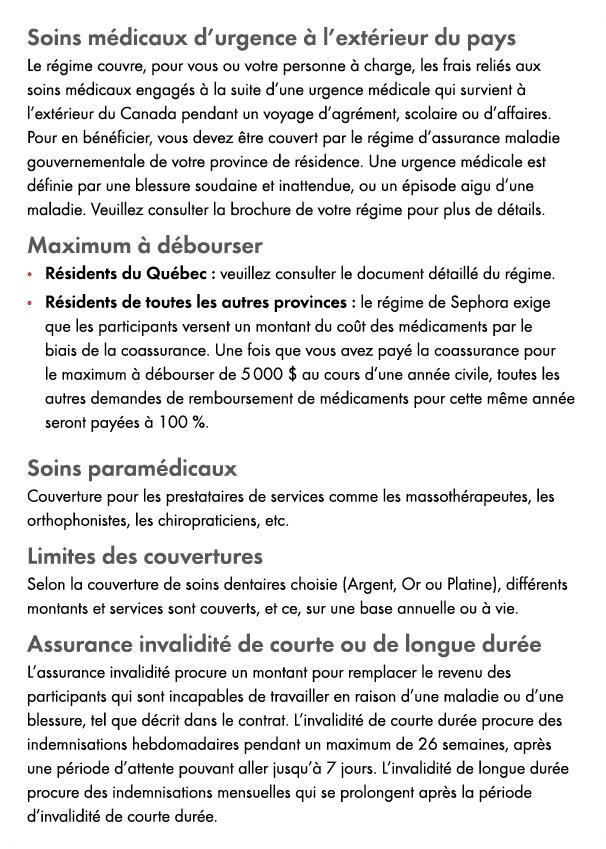 Soins m dicaux d’urgence  l’ext rieur du pays Le r gime couvre, pour vous ou votre personne   charge, les frais reli...